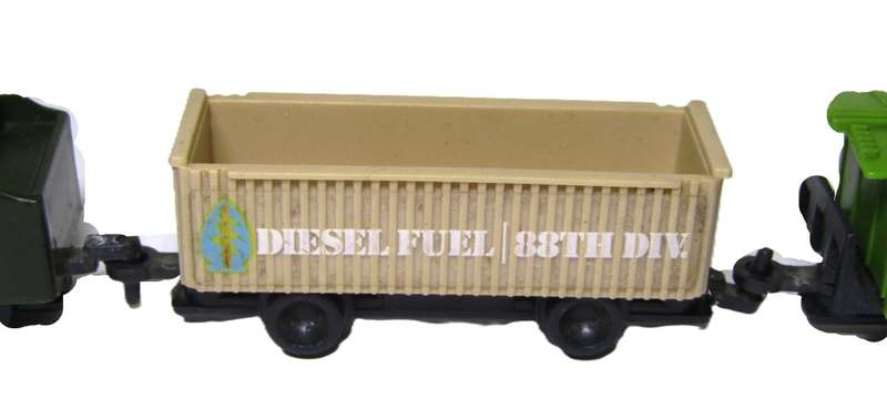 Special Forces,  88th Division, Battery powered Locomotive with 3 cars Made in Hongkong