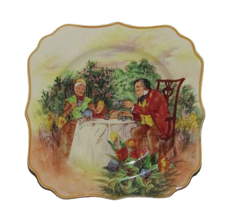 Vintage Royal Doulton `A Hundred Years Ago` series Cake Plate. Pattern number: D5499 c1934