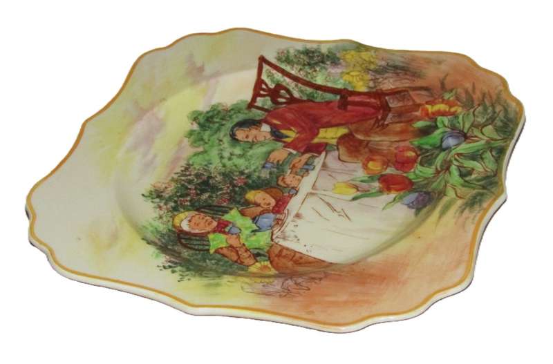 Vintage Royal Doulton `A Hundred Years Ago` series Cake Plate. Pattern number: D5499 c1934