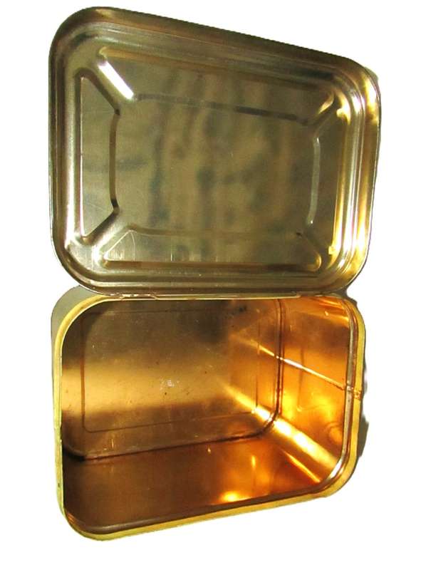 Large Vintage Art Nouveau-Inspired Whole Wheat Bread Storage Tin