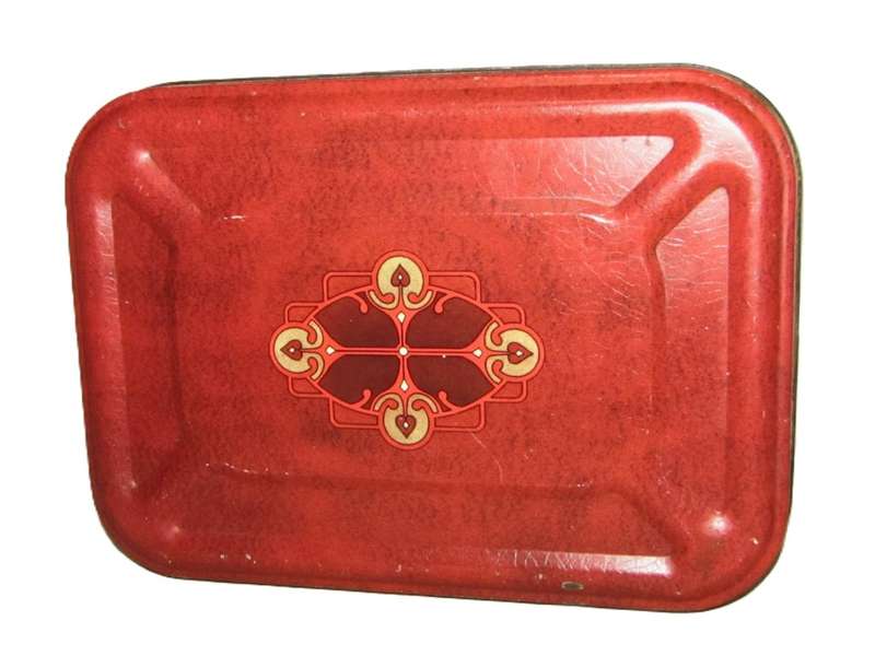 Large Vintage Art Nouveau-Inspired Whole Wheat Bread Storage Tin