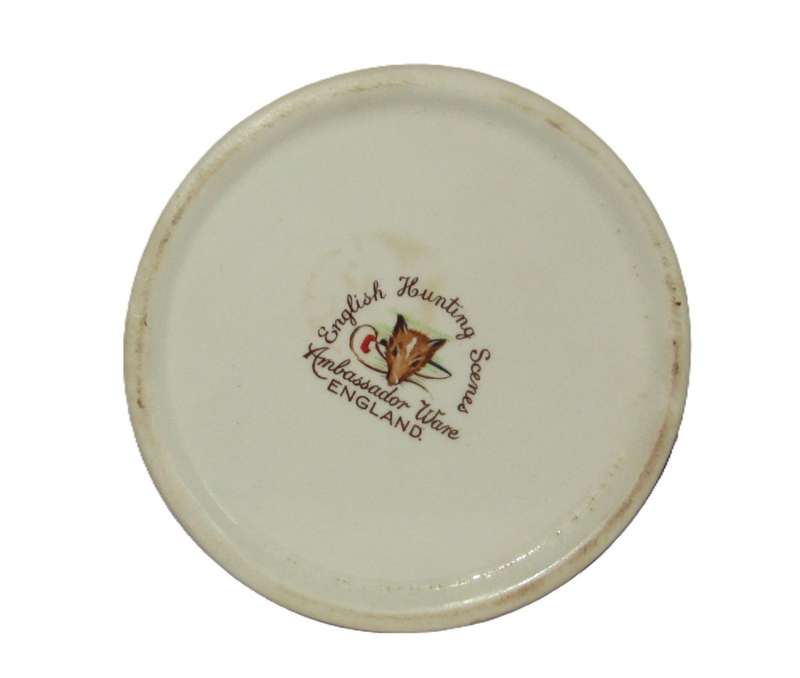 Vintage Ambassador Ware, England. English Hunting Scenes Whip Handle Mug/Tankard c1940