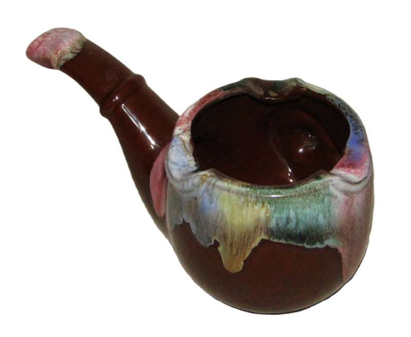 Vintage 1950's Western Themed Pipe-shaped Ashtray