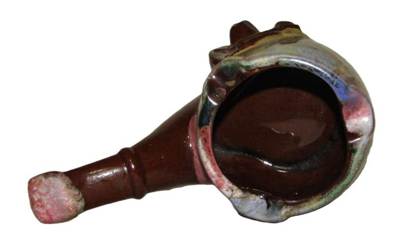 Vintage 1950's Western Themed Pipe-shaped Ashtray