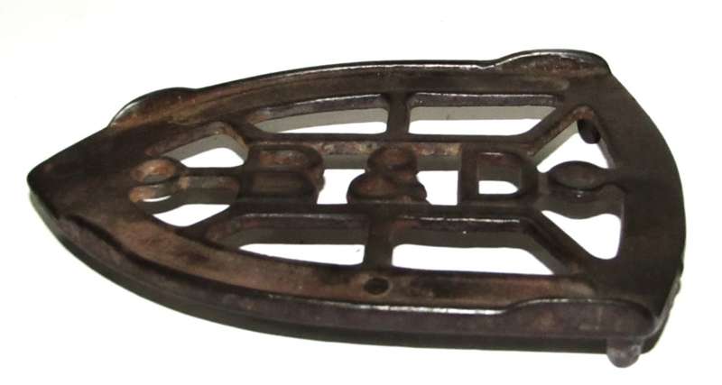 Antique Cast Iron Trivet made by Bless and Drake c1920