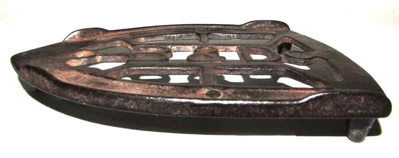 Antique Cast Iron Trivet made by Bless and Drake c1920