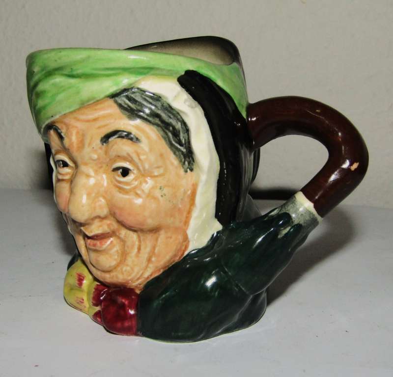 Vintage Royal Doulton Sairey Gamp Mini Character Toby Jug