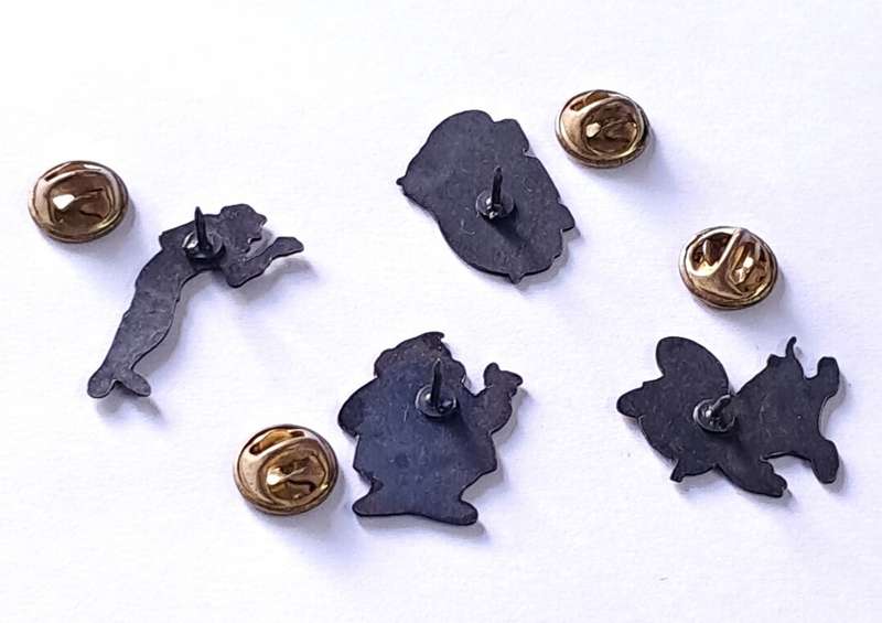 Collectible group of Four Enamel Pins - Characters from Tom and Jerry