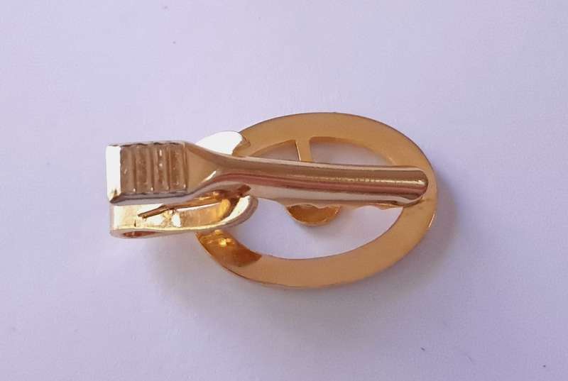 Vintage Gold Tone and Enamel Canadian Maple Leaf Cufflinks and Tie Clip