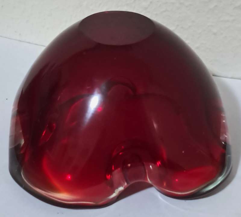 Vintage Murano Glass Sommerso Ashtray/Bowl c1960