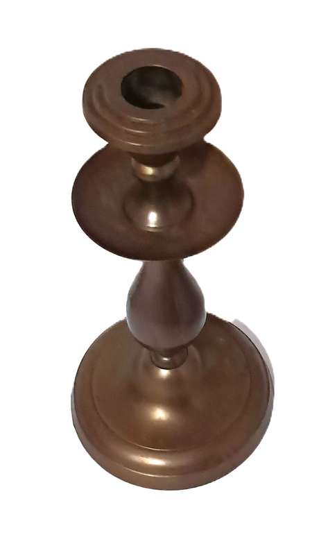 Large, Vintage Solid Brass Candlestick, Made in India