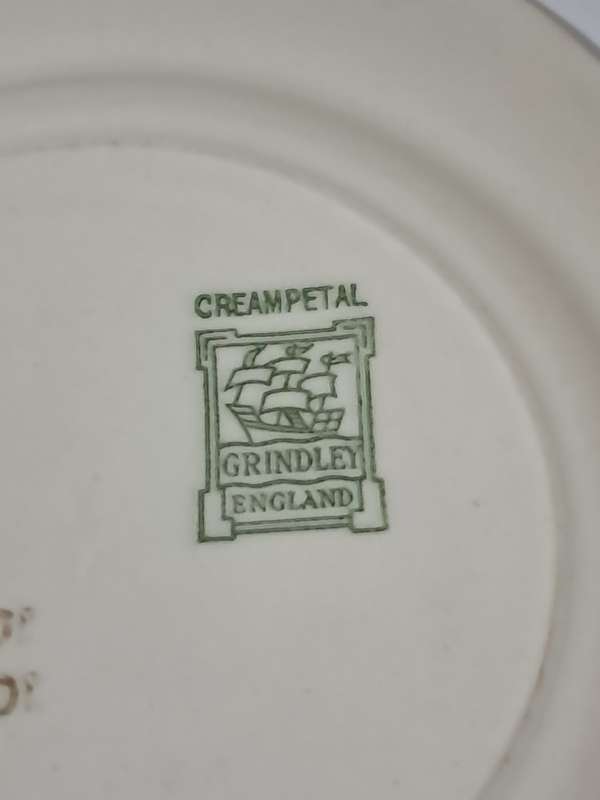 Vintage English Ironstone, Grindley England, Creampetal Small Plate c1940