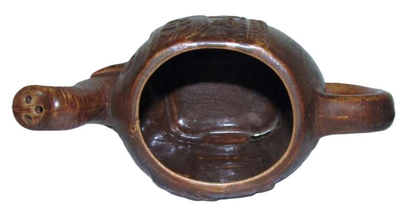Vintage Brown Ceramic Elephant Incense Burner