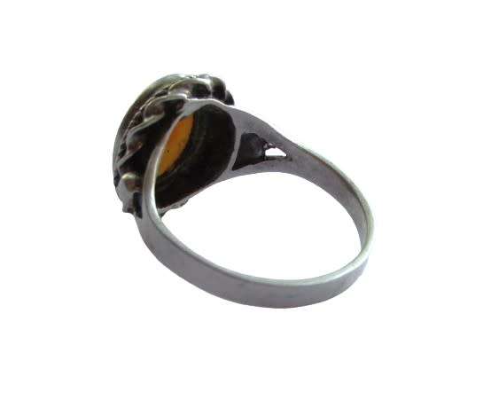 Vintage Ladies Sterling Silver Cameo Ring - Made in South Africa c1970