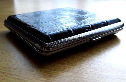 Leather clad cigarette case