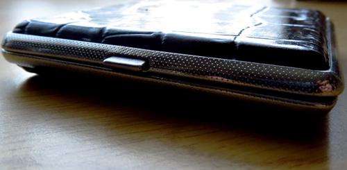 Leather clad cigarette case