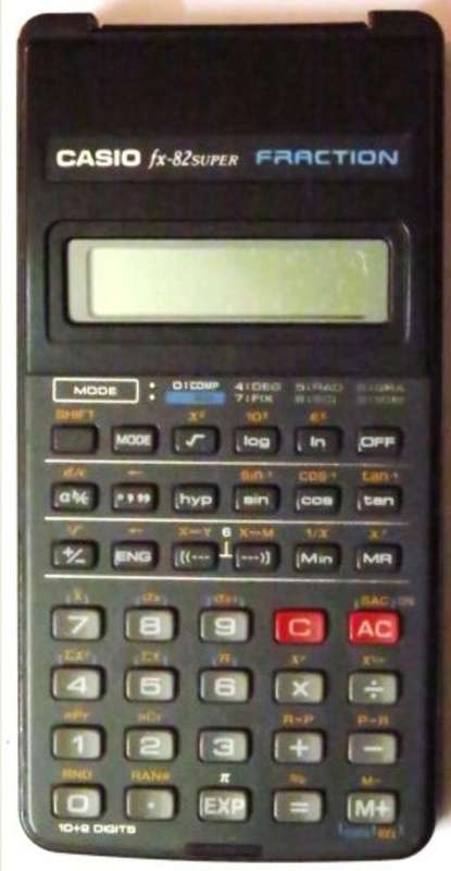 Casio fx82 super fraction