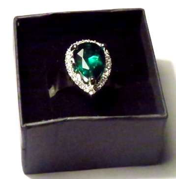 Deep purple fashion ring