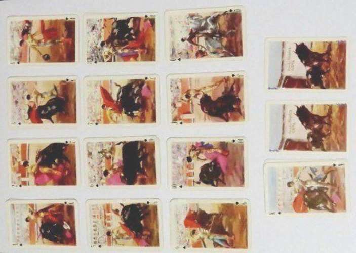 Vintage 1965 Spanish Bullfighters playing cards - Baraja Taurina dibujos Antonio Casero