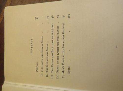 The Nature of the Universe, containing an early use of the 