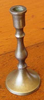 Small vintage brass candle holder