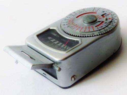 Vintage Unittic exposure/light meter in its leather case