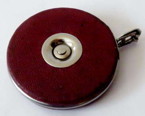 Vintage Starrett W530M&E 10M white steel precision tape measure