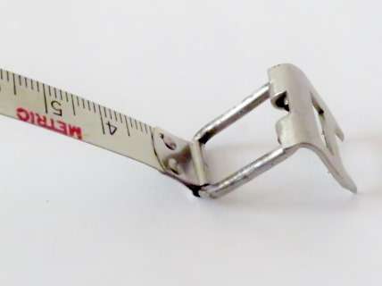 Vintage Starrett W530M&E 10M white steel precision tape measure