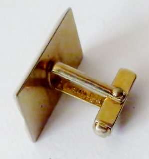 Vintage gold tone Anson cufflinks in their original case