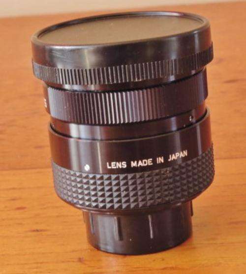 Vintage Japanese made Cosmicar CCTV or VTR 8.5 mm F 1.5 camera lens in original box 