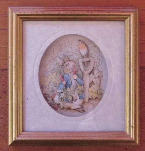 Beatrix Potter's Peter Rabbit Living Pictures De-coupage from the studios of John Ellam 1991