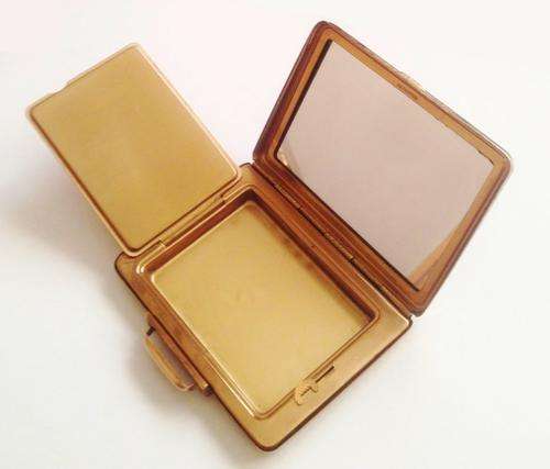 Vintage 1950s KIGU Bon Voyage travel powder compact