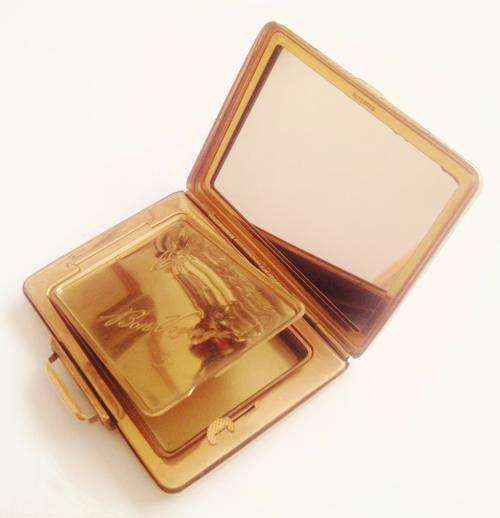 Vintage 1950s KIGU Bon Voyage travel powder compact
