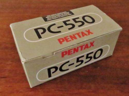 Pentax PC-550 35mm Autofocus compact camera in original box with instructions and protective case