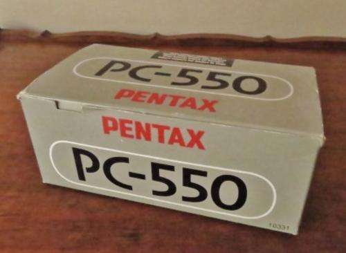 Pentax PC-550 35mm Autofocus compact camera in original box with instructions and protective case