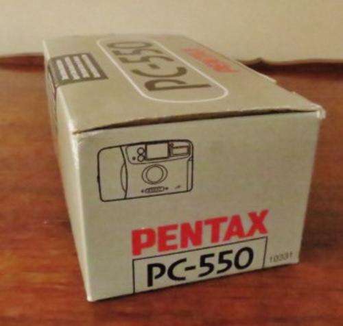 Pentax PC-550 35mm Autofocus compact camera in original box with instructions and protective case