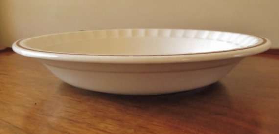 Retro Strawberry pie dish with printed recipe