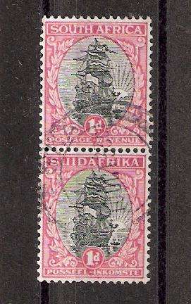1930 ROTO VERTICAL PAIR FROM ISSUE 8 WITH MULTIPOSITIVE VARIETY V1