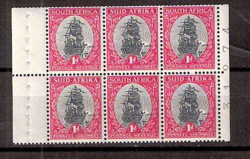 1951 2d BOOKLET PANE WITH BLACK SHEET NO IN MARGIN
