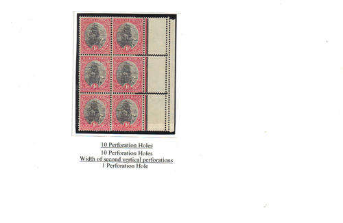 1926 1P WITH ADDITIONAL HORIZANTAL & VERTICAL PERFOS