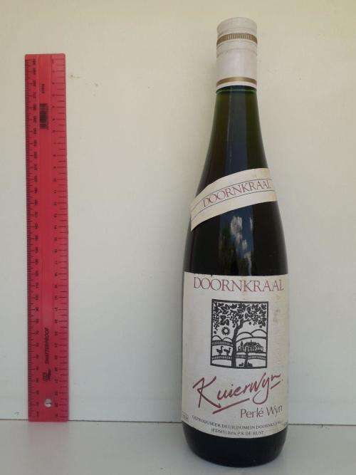ANTIQUE VINTAGE DOORNKRAAL PERLE WINE BOTTLE SEALED