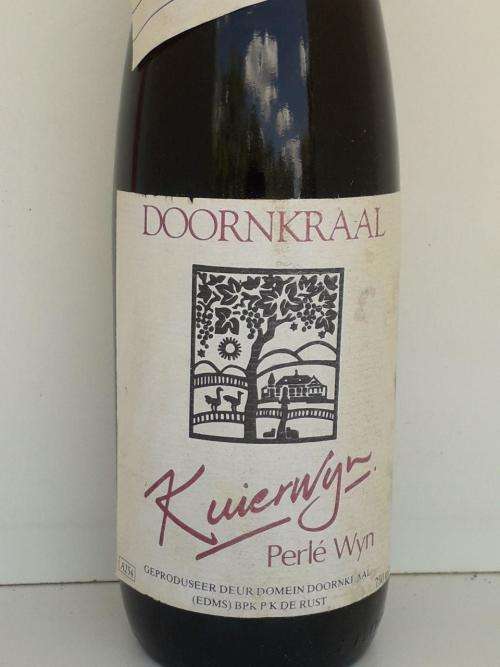 ANTIQUE VINTAGE DOORNKRAAL PERLE WINE BOTTLE SEALED