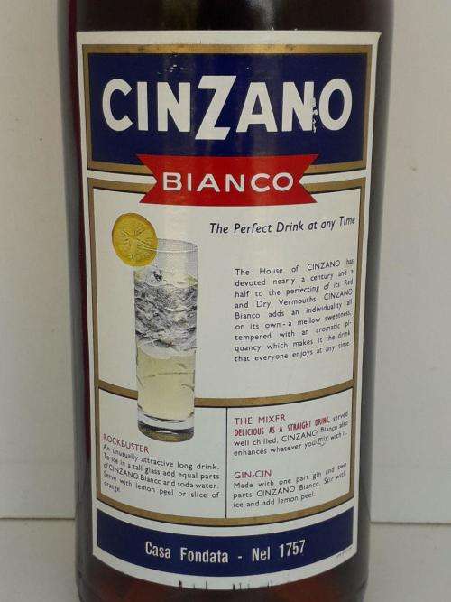 BIANCO CINZANO SEALED COLLECTORS ITEM !!!