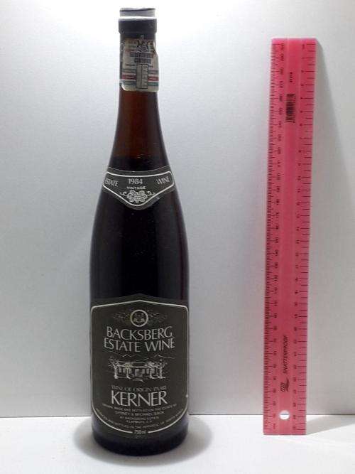 CERTIFIED BACKSVERG ESTATE WINE KERNER 750ML BOTTLE WOW A SPECTACULAR COLLECTORS ITEM!!