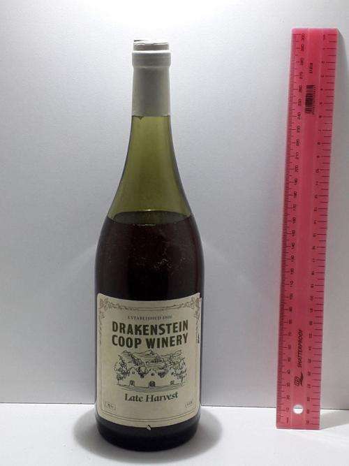 DRANKENSTEIN COOP WINERY LATE HARVEST 1906 EST .75LE A123 COLLECTORS WINE , DONT MISS OUT !!!!!!!!!!