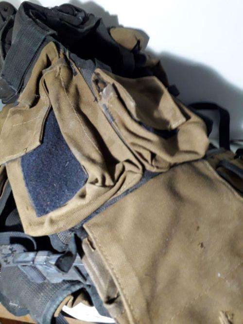SANDF FULL BROWN BACK PACK GREAT FOR CAMPING OR GOING TO WAR WITH SIDE PACK R1 MAG!