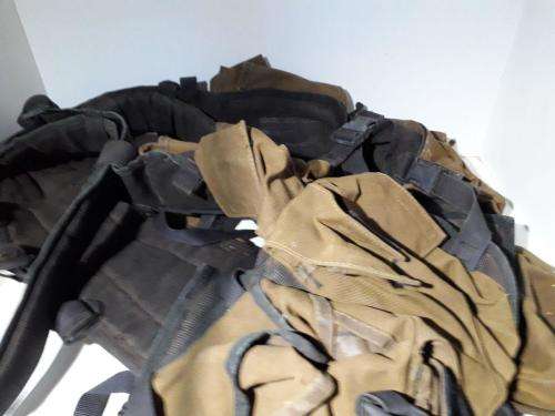 SANDF FULL BROWN BACK PACK GREAT FOR CAMPING OR GOING TO WAR WITH SIDE PACK R1 MAG!