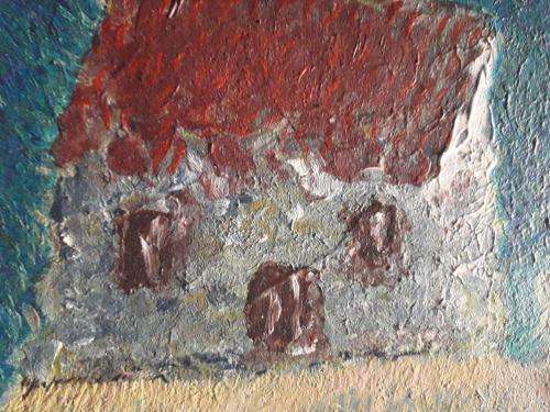UNKNOWN ARTIST - BEAUTIFUL MOON AND SUN PAINTING 800cmx750cm ! ABSOLUTELY STUNNING ! WOW ! WOW ! WOW