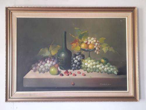 STUNNING-FRANK LEAN- PAINTING!! HUGE (1 METER X 800CM )  20TH CENTURY !! INVESTMENT ART !