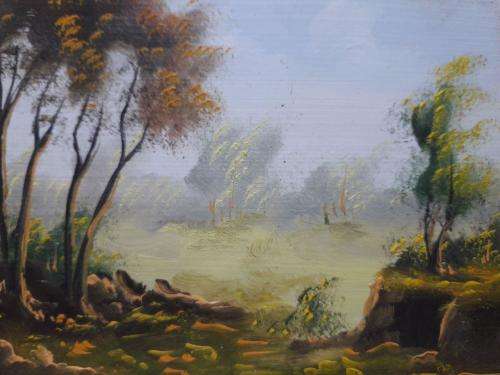 HAND PAINTED IN SPAIN PAINTING UNKNOWN ARTIST